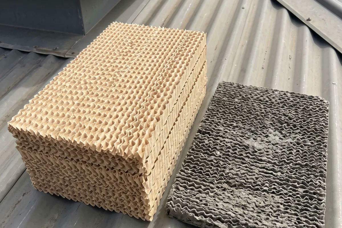 Evaporative cooler filter pads